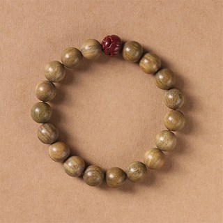 佛陀貝斯特 祈願招財檀木念珠手鍊, 1個, 綠檀木