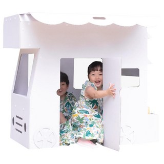 Kids Barae 露營車遊戲屋, 1個, 白色