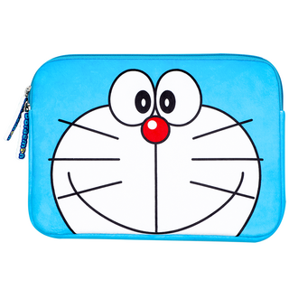 Doraemon 哆啦A夢 13吋iPad筆電保護包, 哆啦A夢臉 藍色, 1個