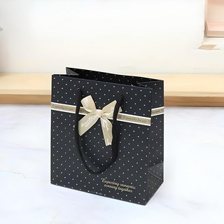 ABM KOREA 金色彩帶購物袋 中款, 5個, 混色