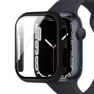 iMall 智慧手錶 9H鋼化玻璃全包覆邊框保護殼 BLACK Apple Watch 6/5/4/SE2/SE(40mm) 1個