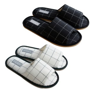 Labellaco 室內拖鞋 兩雙組, 奶油色+黑色, 1雙