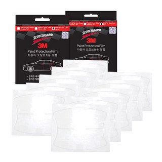 3M Scotchgard PPF 汽車門把保護膜 5入組 防止刮痕, 7 x 9cm, 透明, 2盒