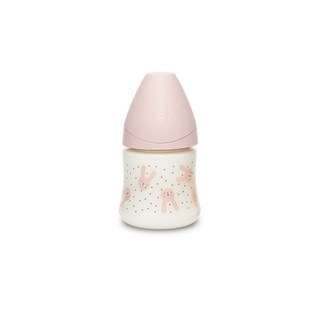 Suavinex 蘇維妮 Hygge 優質PA奶瓶 新生兒適用, Rabbit Pink, 150ml, 1個