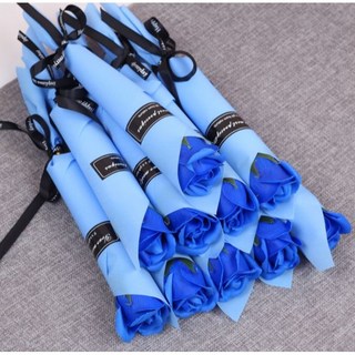 Articolo 玫瑰香皂花, 暖藍色, 10個