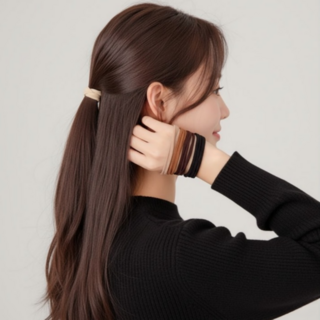 姊姊髮圈 女性用超彈力大腸髮圈 10件組