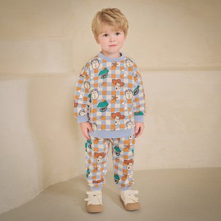 mollimelli 迪士尼兒童玩具總動員格紋上下兩件式套裝