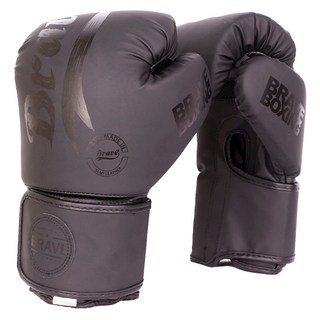 Brave 力量訓練拳擊手套, 1雙, 黑色