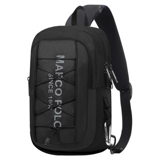 MARCO POLO 冒險斜背包 MP3047, 黑色