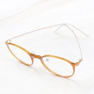 TheBrille 高彈性超輕量生物塑膠Arkema膠框鈦金屬透明Demo鏡片眼鏡 6g