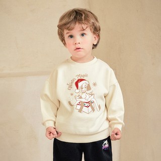 mollimelli 兒童款迪士尼101忠狗與瑪麗魔法內刷毛大學T恤