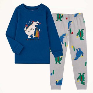 mollimelli Friends 幼童奶油恐龍家居服套裝