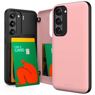 구스페리 파스텔 카드 미러 도어 범퍼 휴대폰 케이스