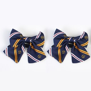 女童用M標誌蝴蝶結領帶 蝴蝶領結 2件組