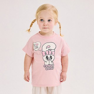 milkmile 女童透氣艾絲樂小兔媽媽與我Love Me女兒T恤