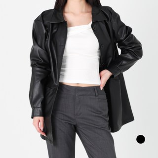 Dotif 女款Collin半皮革夾克 O25FW1-A2199