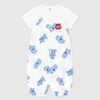 Care Bears 愛心小熊兒童透氣皇家愛心狗狗九分吊帶褲