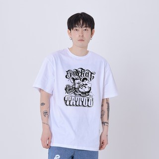 ARTIST WEAR BUGSTA傳奇短袖T恤, 白色