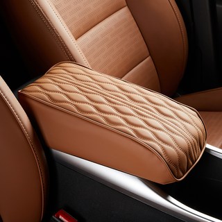 MAYTON TORRES 汽車中央扶手靠墊, 棕色, 1個