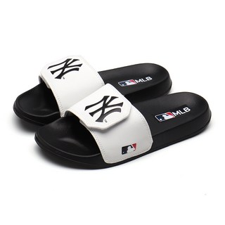 MLB 美國職業棒球大聯盟 紐約洋基 魔鬼氈 拖鞋, 白色, 240mm​