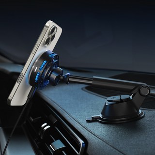 슈피겐 크라이오맥스 Qi2 펠티어 쿨링 맥세이프 충전기 대시보드 부착형 차량용 거치대 EV15MDA, 1개, 블랙