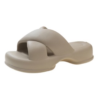 Puton 女款麻花編織厚底拖鞋 NPOS0319