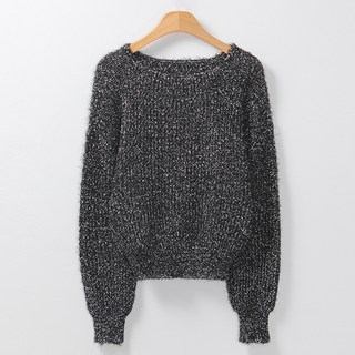 Lemon Soul 女性日常柔軟圓領針織衫