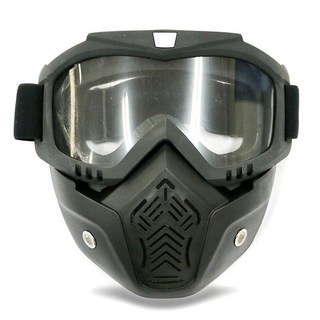 EMPIRE 鏡面護目鏡面罩, 黑色 透明, 1個