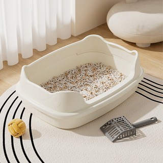 파스텔펫 반려동물 발바닥 화장실 모래삽 세트, 아이보리, 1개