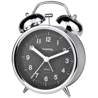 KAPPA 響亮雙鈴靜音掃秒鬧鐘, 黑色