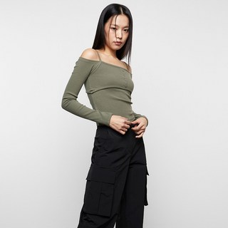 MIXXO 女款露肩長袖上衣