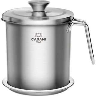 Casani 不鏽鋼濾油壺 2L, 1個, 14cm