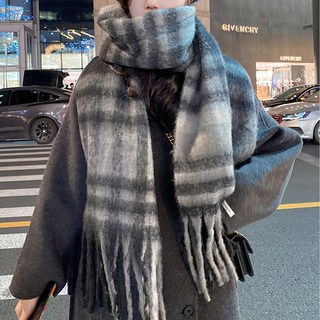 위더스 빅사이즈 도톰이 롱체크 머플러