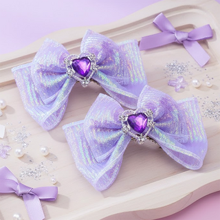 주)비단길 코티나 오로라 리본 집게핀 2p