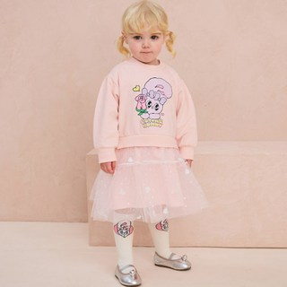 milkmile Esther Bunny 艾絲樂小兔 女童款 每日可愛愛心紗質連身裙