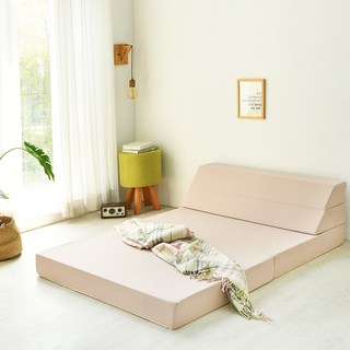 nagada 四段折疊式沙發床 單人, 淺米色