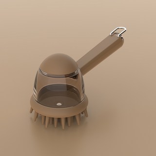 파스텔펫 반려동물 컬러 소프트 목욕브러쉬 FREE, 브라운, 1개