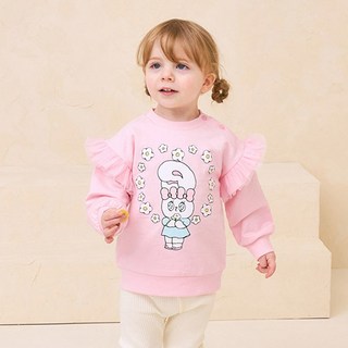 milkmile Esther Bunny 艾絲樂小兔 女童花朵愛心荷葉邊T恤