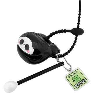 朝鮮文具店 幸運木魚鑰匙圈, 2個, 黑色