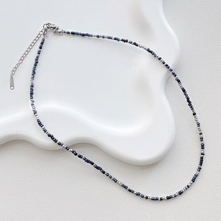 젤루나 여성용 써지컬 미니 컬러 비즈 구슬 레이어드 슬림 목걸이 M-77