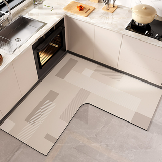 엑스터 코너 L자형 규조토 논슬립 흡수형 주방 발매트, Type L