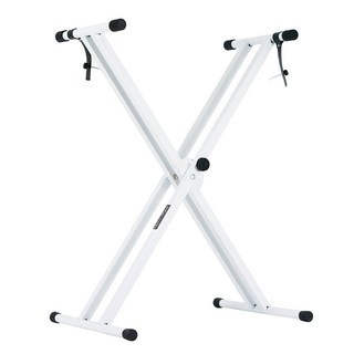 Mighty King MKS120 X型可折疊鍵盤架, 白色, 1個
