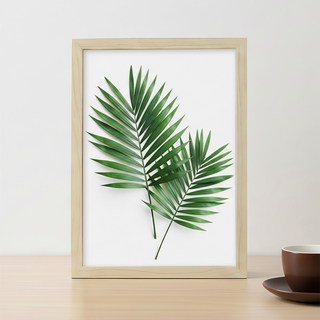 대한 탁상 벽걸이 베이직 인테리어 A4 액자프레임, 1개, 우드 베이지