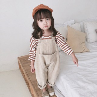 BabyMax 兒童大口袋燈芯絨吊帶褲 P215