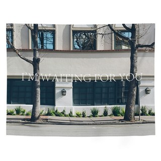 스타 감성적인 시티 경관 패브릭 포스터, 혼합색상