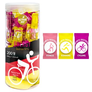ActivePit Pit Hoffamnn GmbH運動葡萄糖糖果 3種口味 大容量 德國產, 200錠, 1個