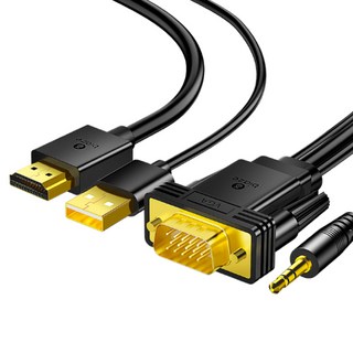 biaze 畢亞茲 VGA轉HDMI轉換器搭配音訊, 3m, 1條