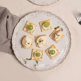 橄欖羅曼史復古古董平盤, 混合色, 1個