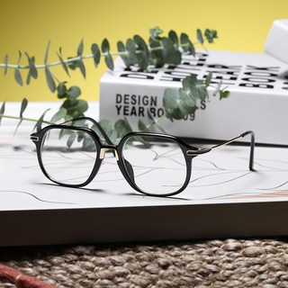 OU 抗藍光亮面膠框眼鏡 B80