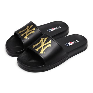 MLB 紐約洋基隊家庭拖鞋, 黑色, 230mm